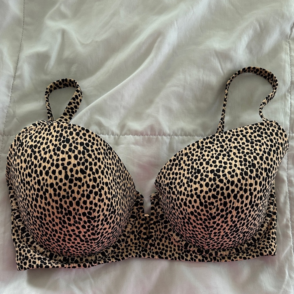 Leopard Print Women's Swimsuit (Top only) 36DD Shade & Shore